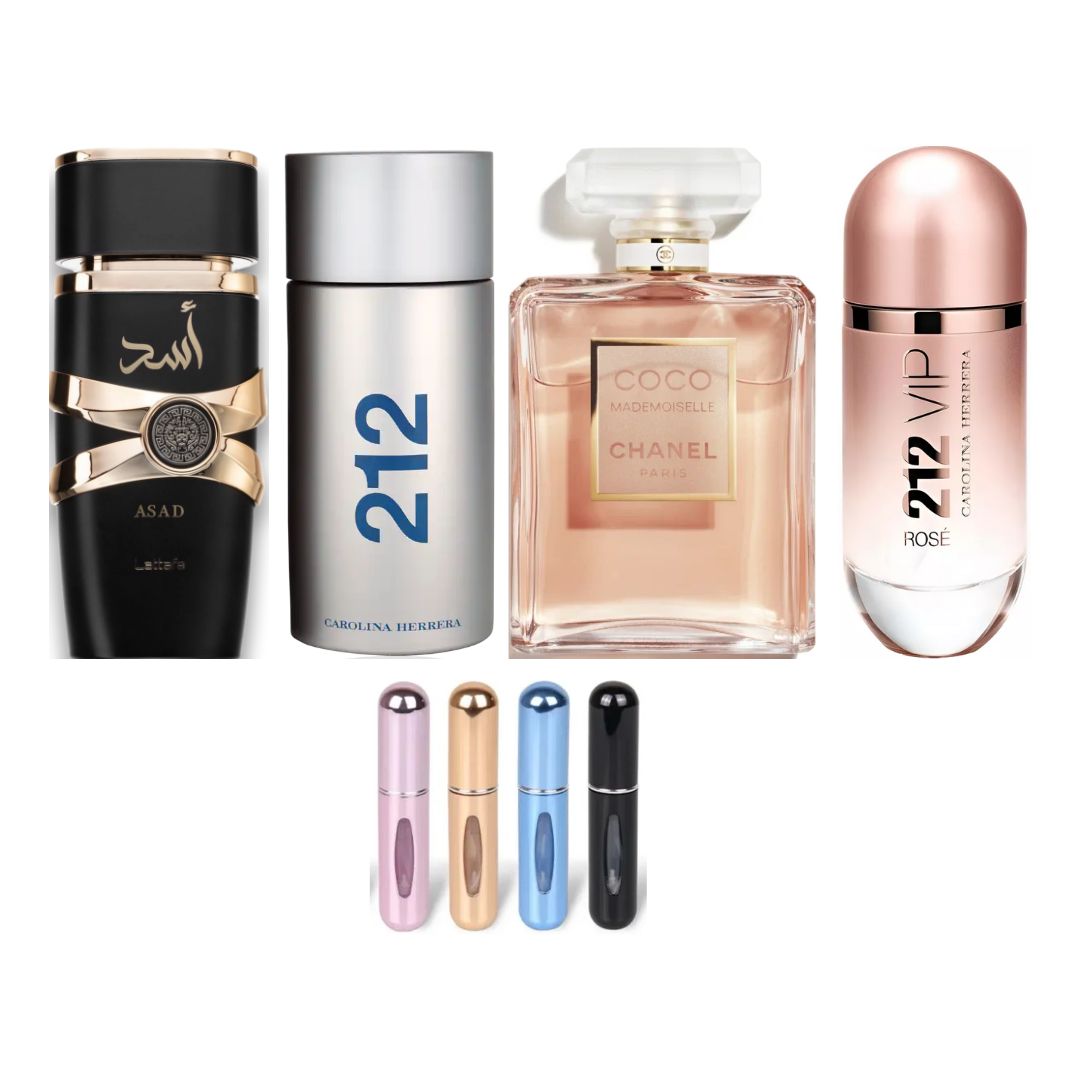 Asad + 212 Men + 212 VIP Rosé + Coco (4 Perfumes) 🔥💎